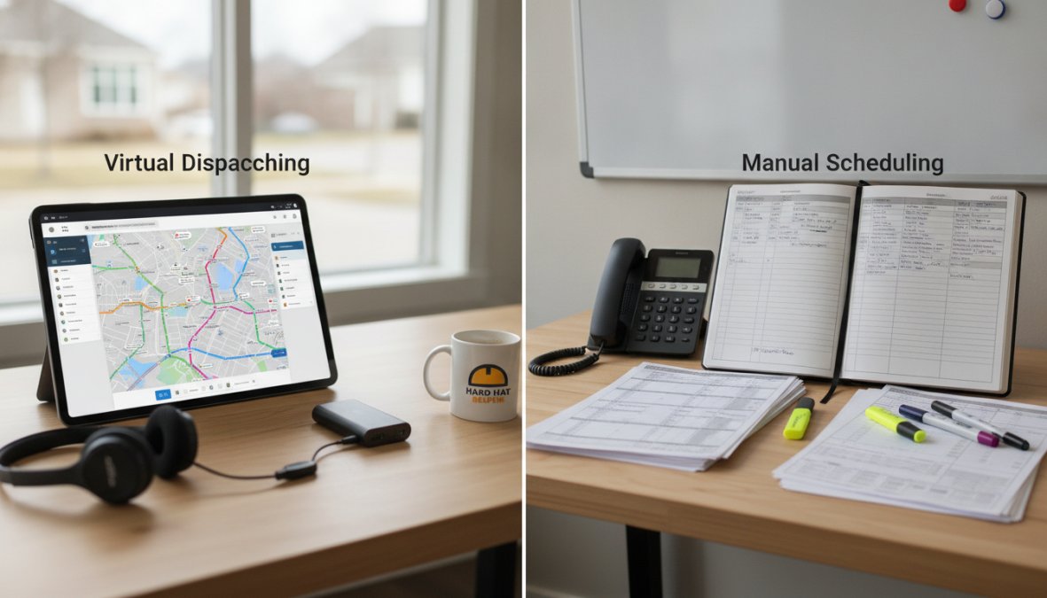 Virtual Dispatching vs Manual Scheduling for HVAC: A 2026 Comparison
